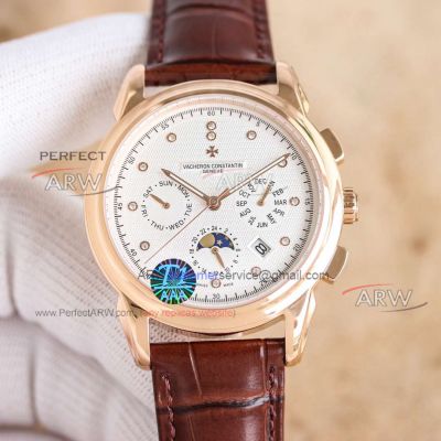 AAA replica Vacheron Constantin R46 Tradition series Swiss 9100 movementrose gold case 